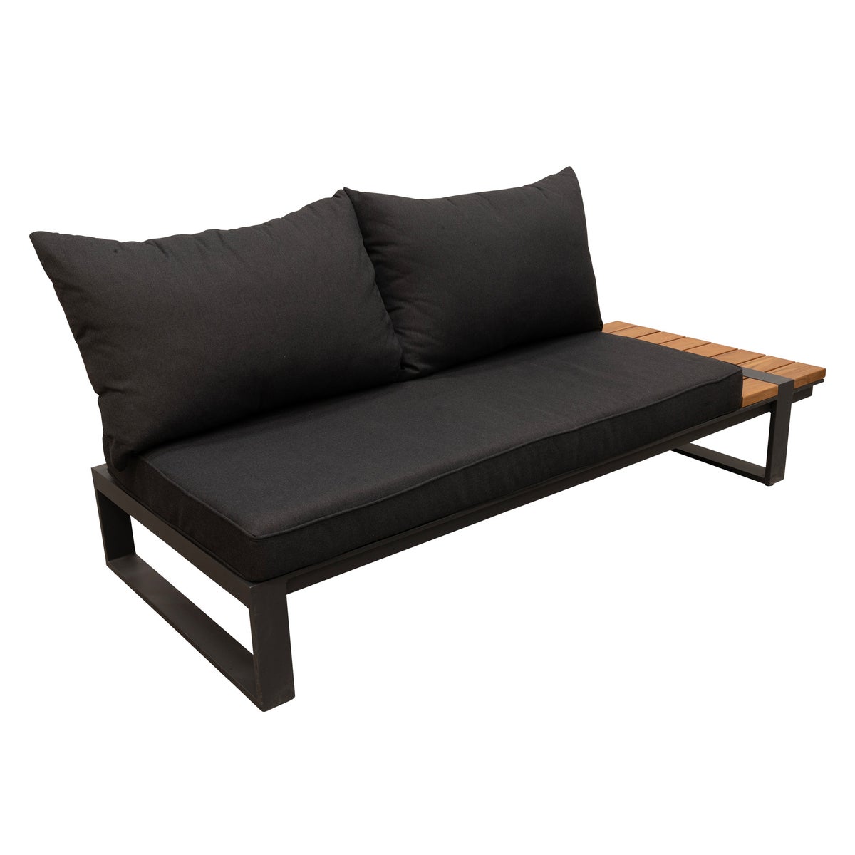 Bank 2-zits links Frullo antraciet met kussens Bank 2-zits links Frullo antraciet met kussens