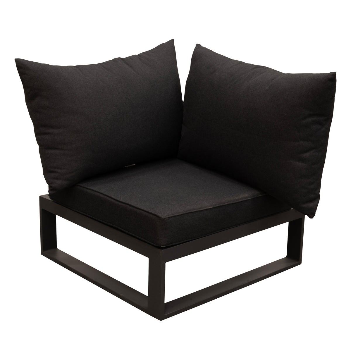 Bank hoek Frullo antraciet met kussens Bank hoek Frullo antraciet met kussens