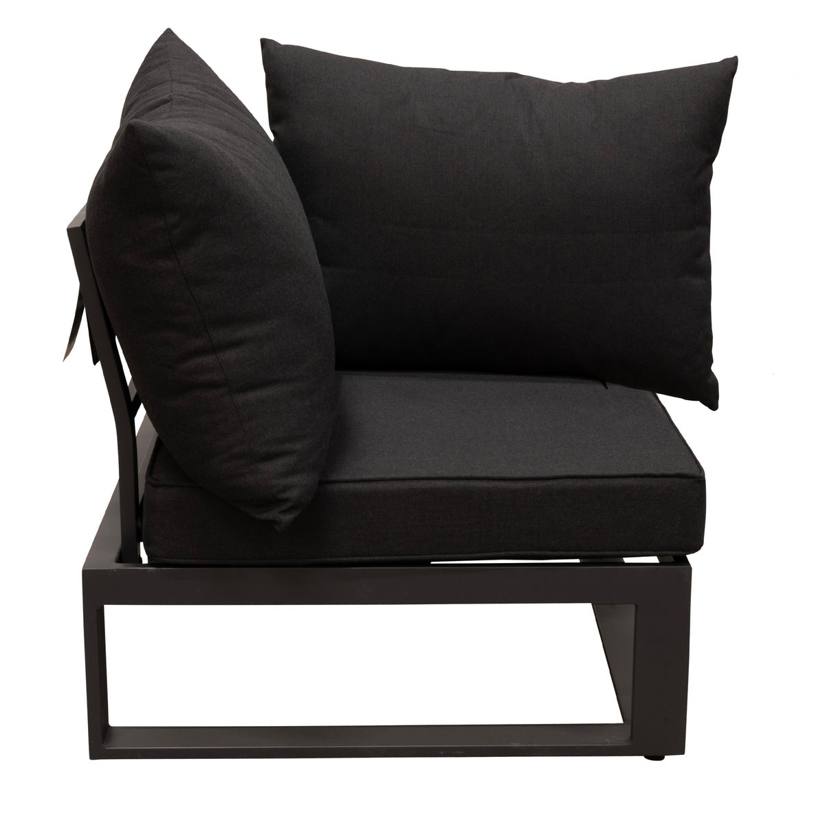 Bank hoek Frullo antraciet met kussens Bank hoek Frullo antraciet met kussens