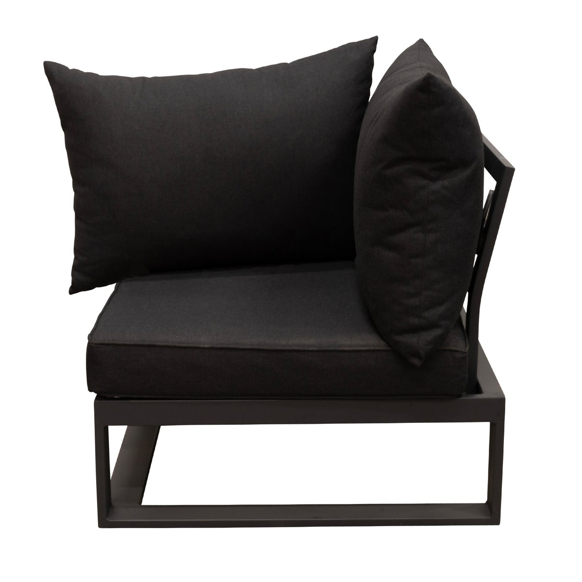 Bank hoek Frullo antraciet met kussens Bank hoek Frullo antraciet met kussens