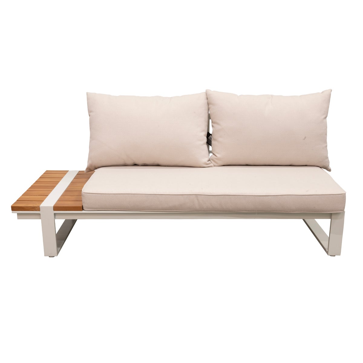 Bank 2-zits rechts Frullo crème met kussens Bank 2-zits rechts Frullo crème met kussens