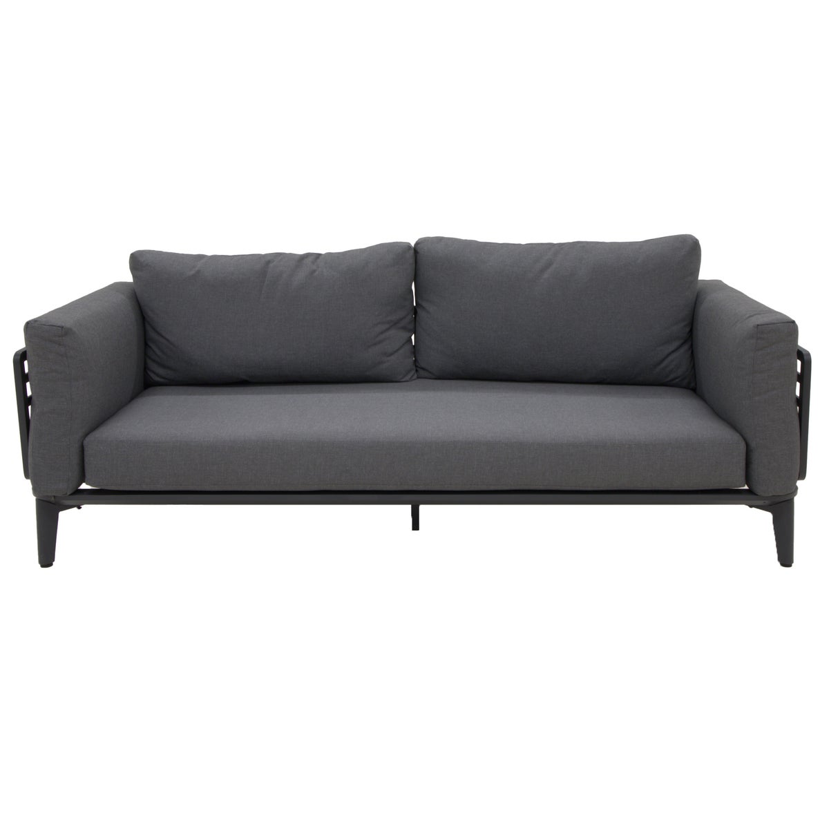 Bank 2-zit Pereto antraciet met kussens Bank 2-zit Pereto antraciet met kussens