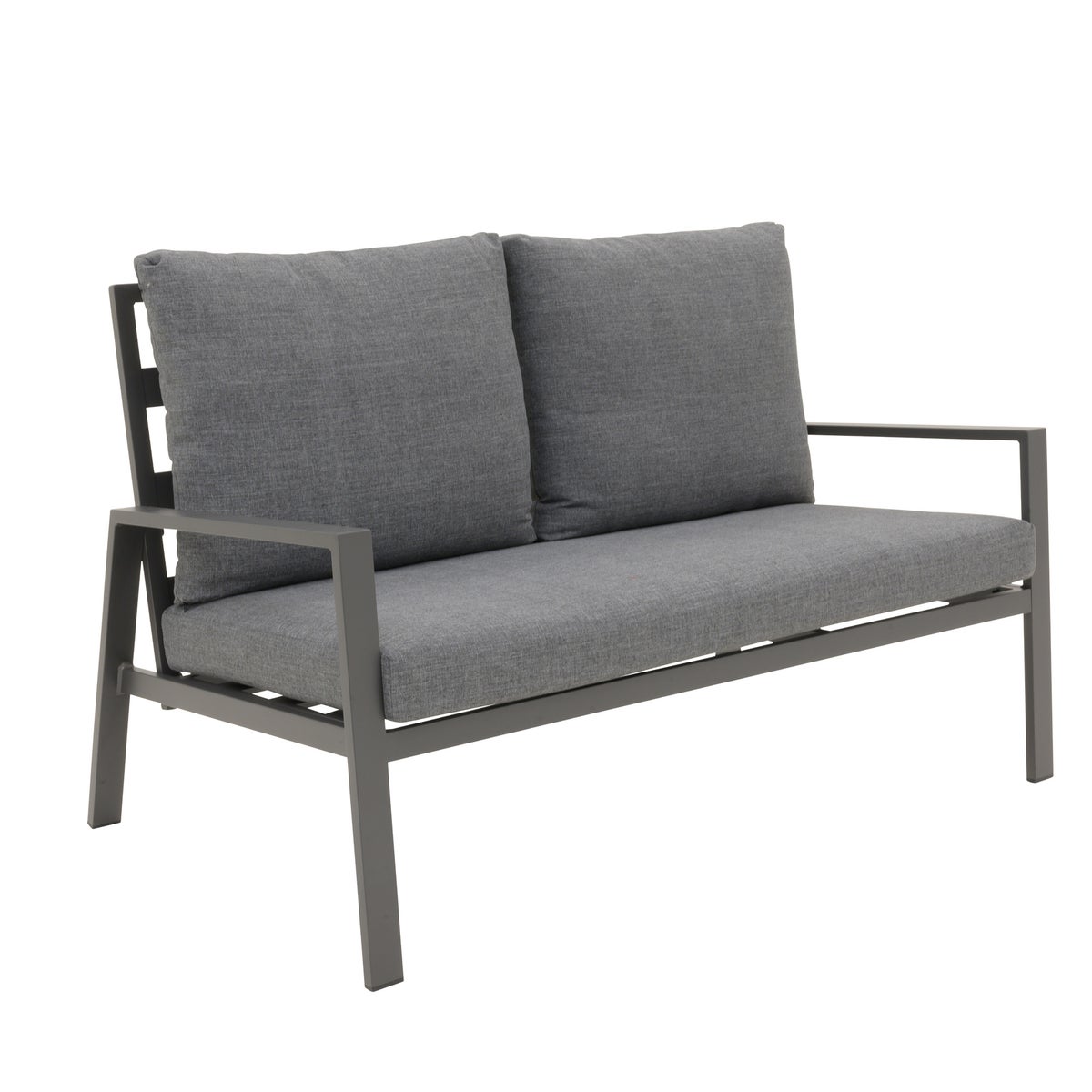 Loungeset Olda antraciet met kussens Loungeset Olda antraciet met kussens