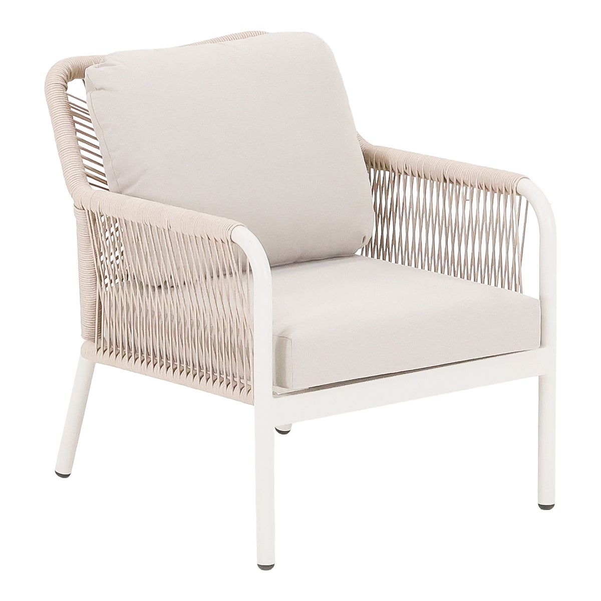Stoel Lenno creme met kussens Stoel Lenno creme met kussens