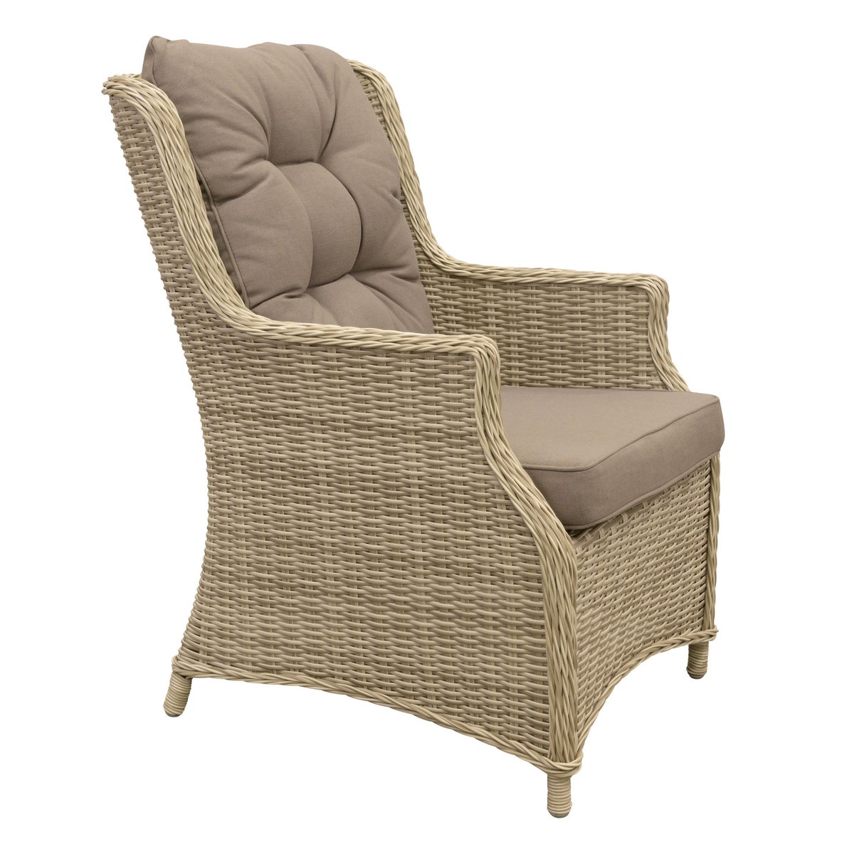 Stoel Aprano white orchid met kussens Stoel Aprano white orchid met kussens