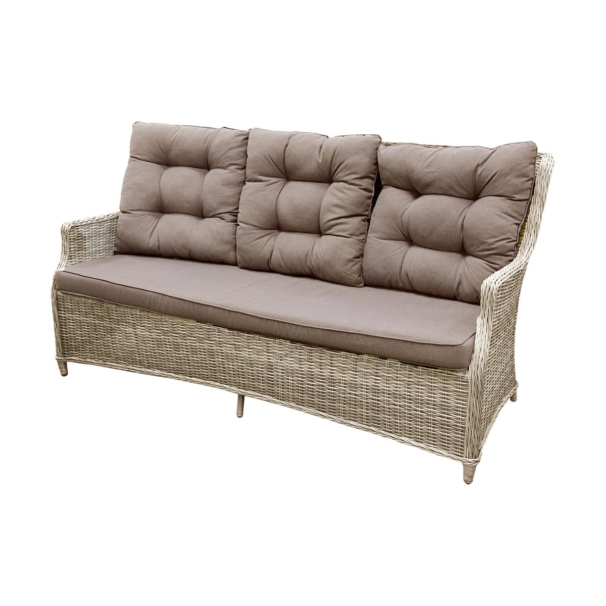 Bank 3-zit Aprano white orchid met kussens Bank 3-zit Aprano white orchid met kussens