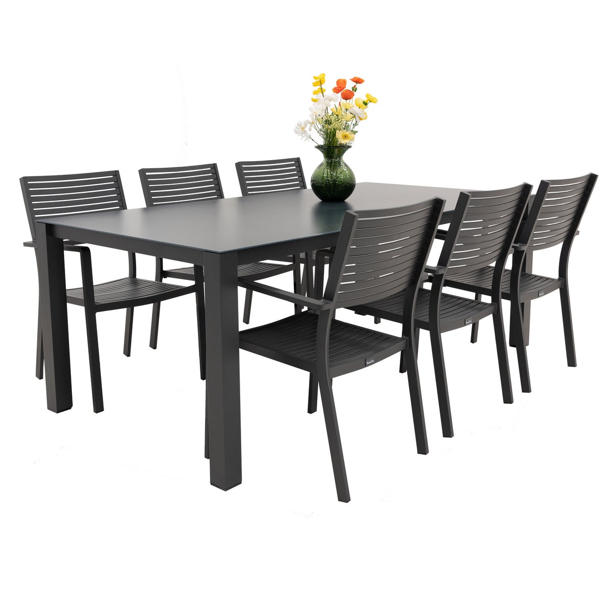 Tafel Maseria 200x100 cm Antraciet Bois le Duc Tafel Maseria 200x100 cm Antraciet Bois le Duc