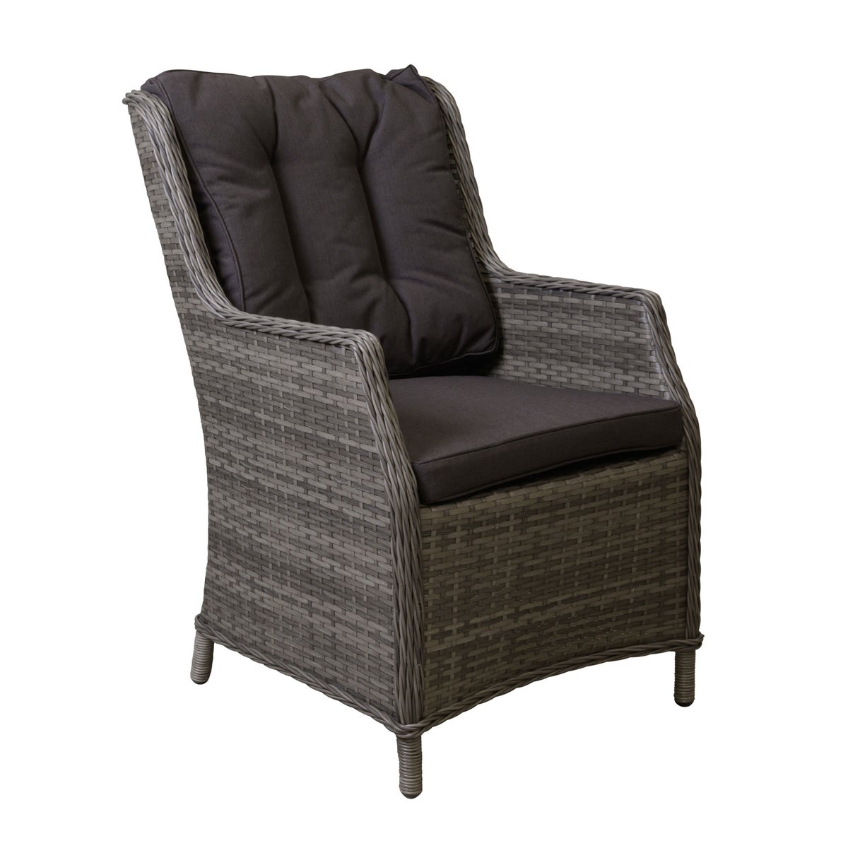 Stoel Carano willow grey met kussens Stoel Carano willow grey met kussens