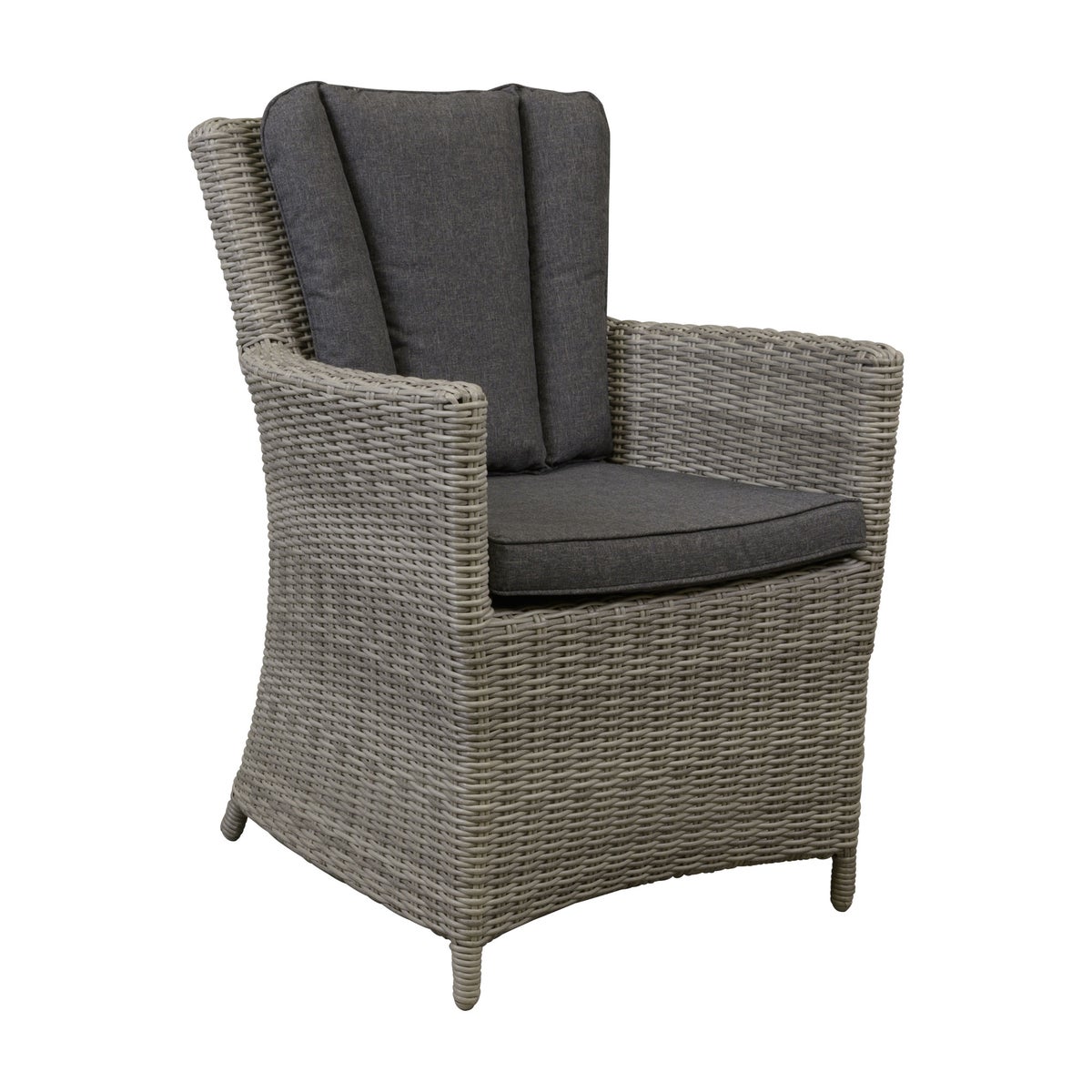 Stoel Sauro willow grey met kussen Stoel Sauro willow grey met kussen
