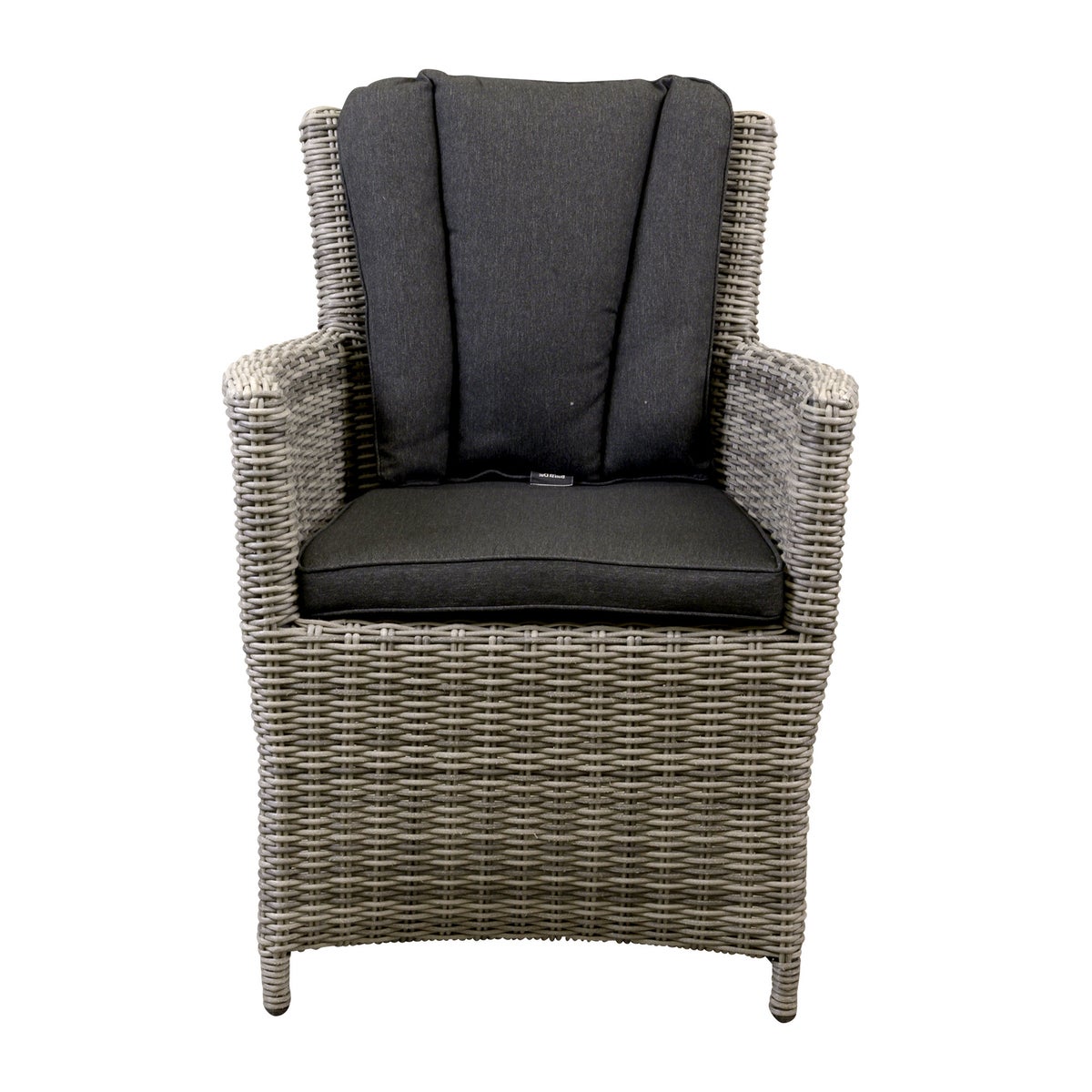 Stoel Sauro white grey met kussen Stoel Sauro white grey met kussen
