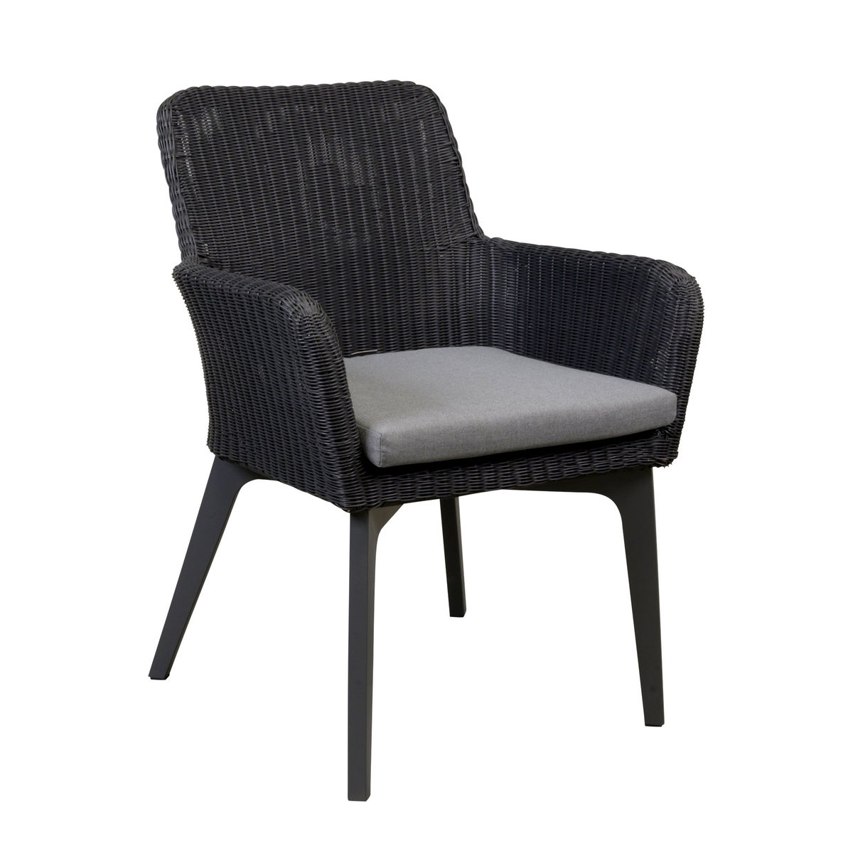 Stoel Preta zwart met kussen Stoel Preta zwart met kussen