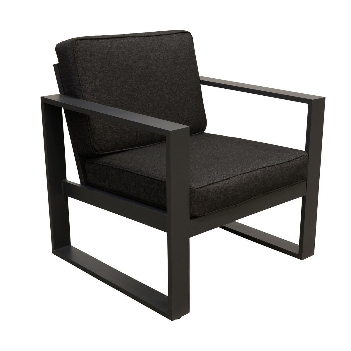 Stoel Lucito antraciet met kussen Stoel Lucito antraciet met kussen