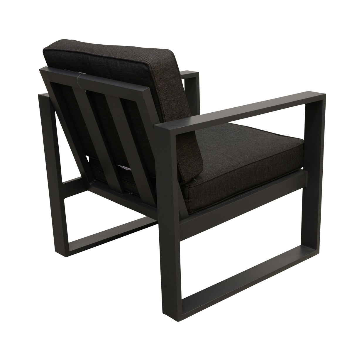 Stoel Lucito antraciet met kussen Stoel Lucito antraciet met kussen