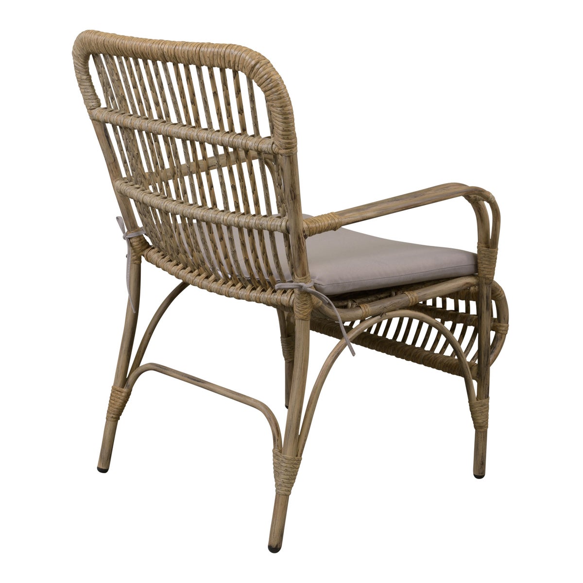 Stoel Fadola naturel en kussen Stoel Fadola naturel en kussen