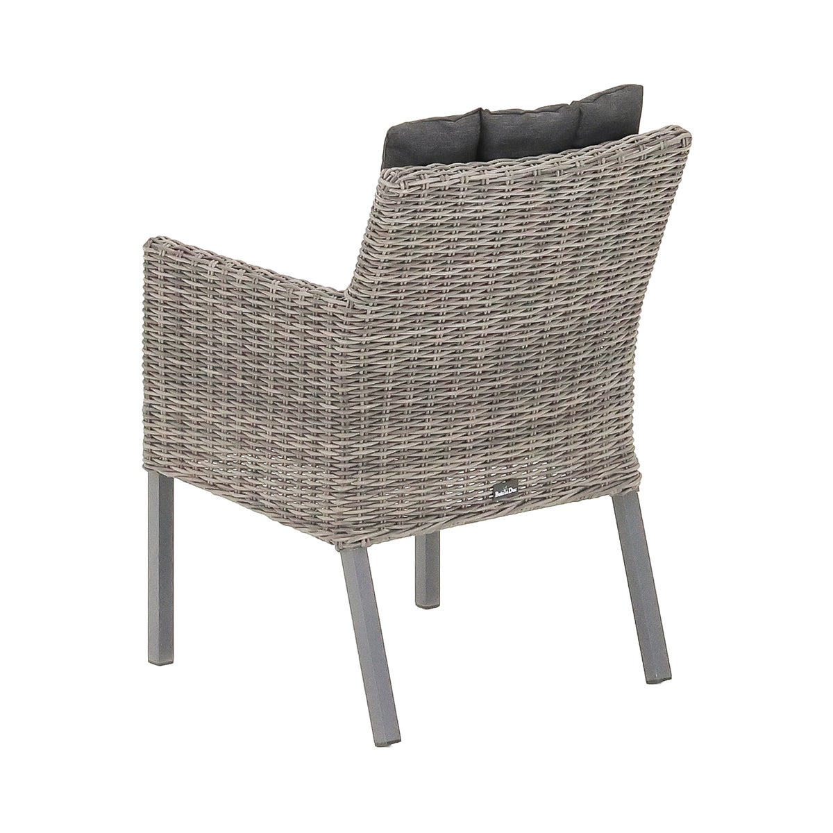 Stoel Deconta willow grey met kussen Stoel Deconta willow grey met kussen