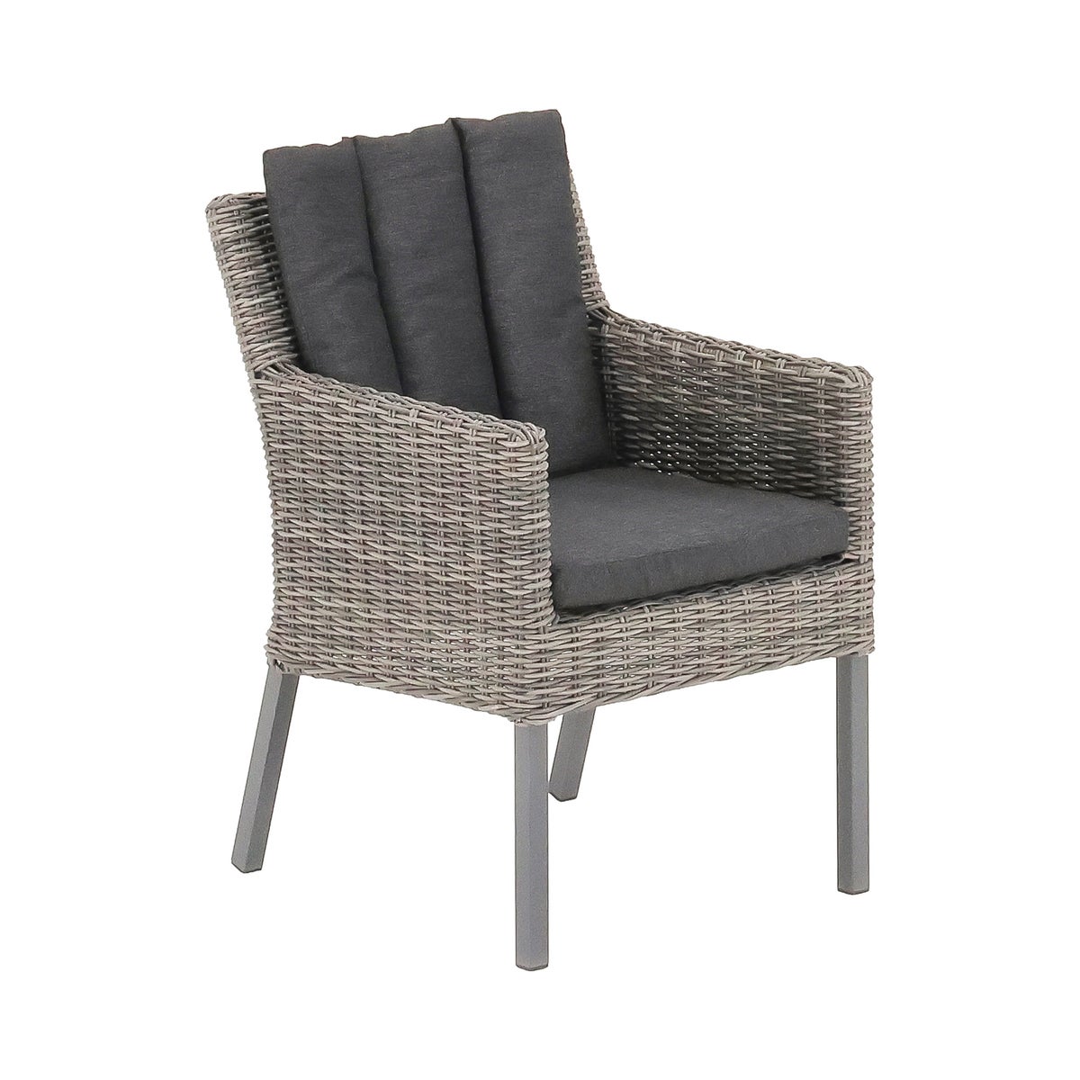 Stoel Deconta willow grey met kussen Stoel Deconta willow grey met kussen
