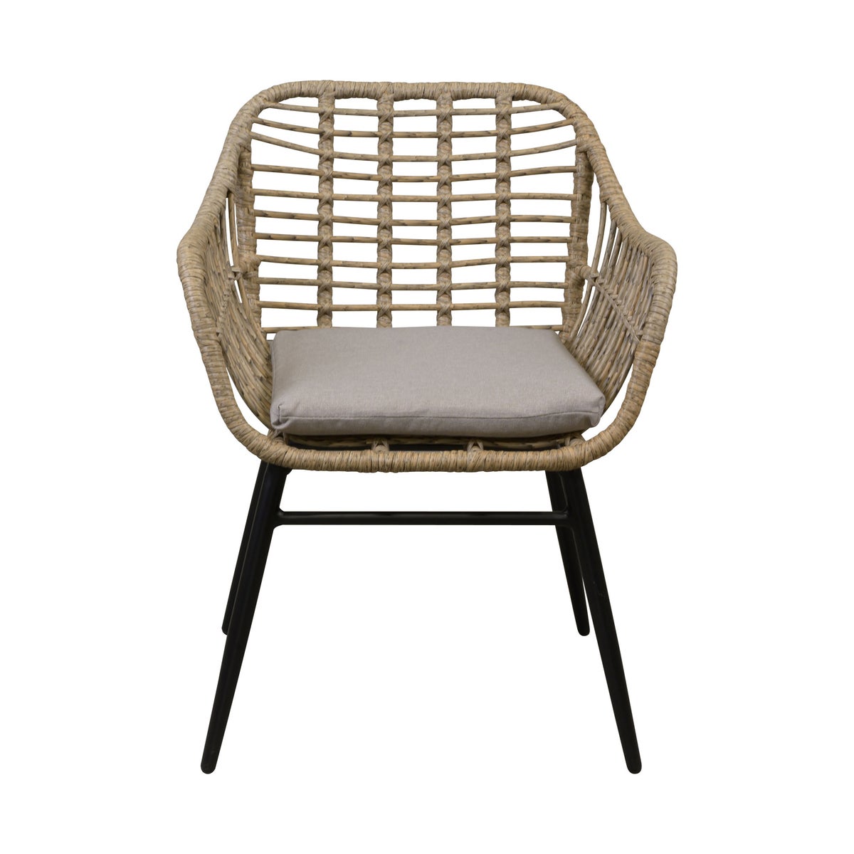 Stoel Marsella natural met kussen Stoel Marsella natural met kussen