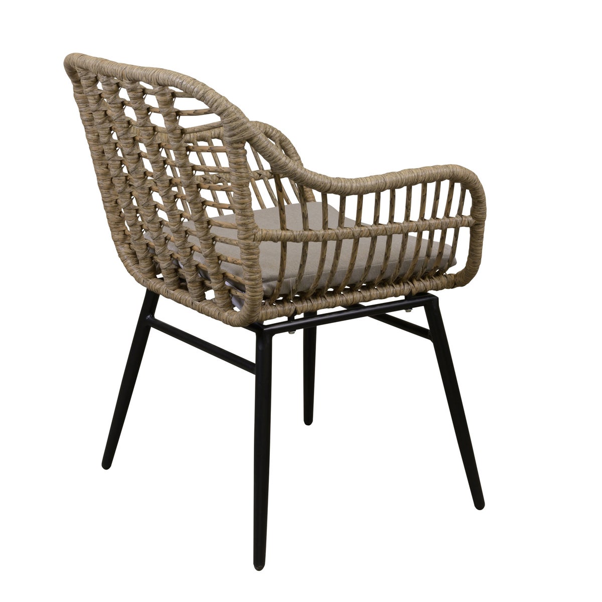 Stoel Marsella natural met kussen Stoel Marsella natural met kussen