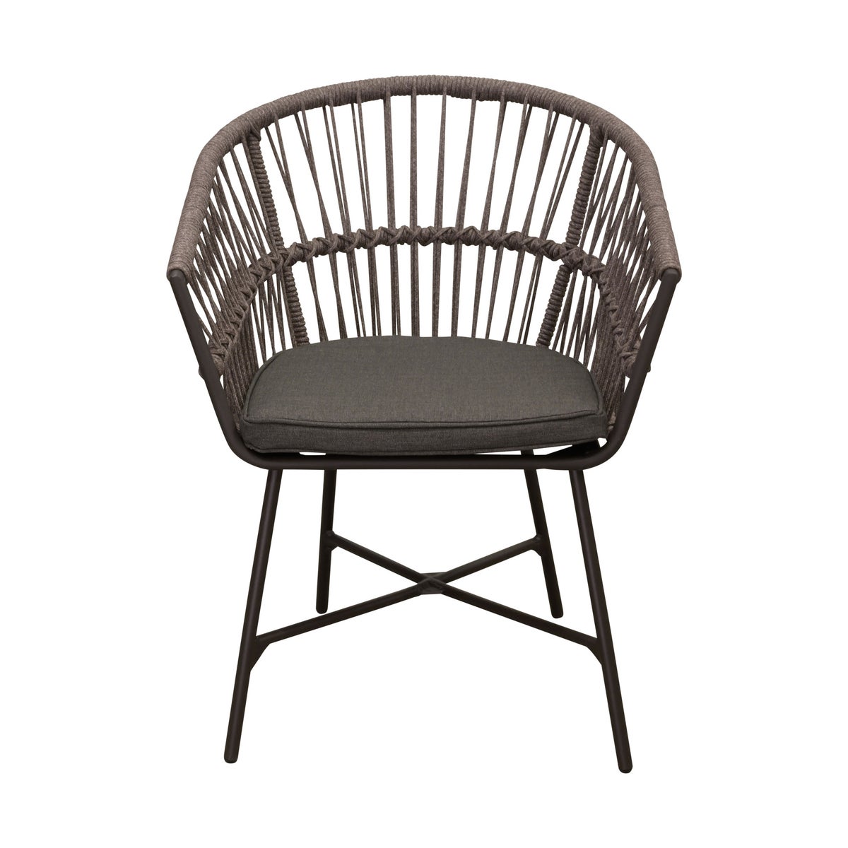 Stoel Pirella antraciet met kussen Stoel Pirella antraciet met kussen