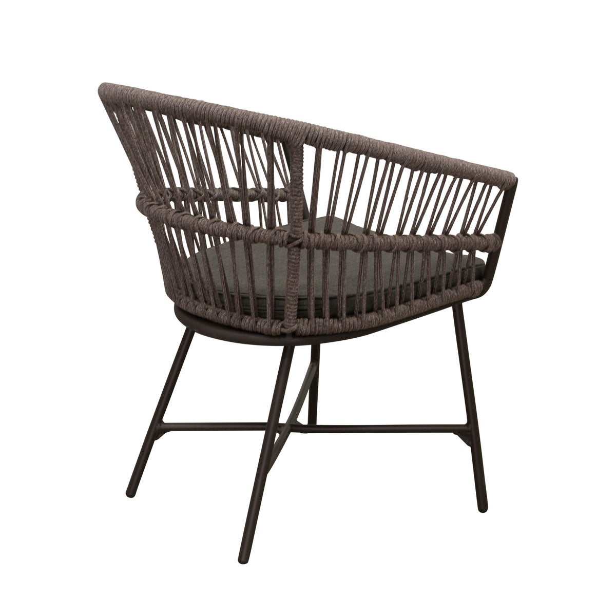 Stoel Pirella antraciet met kussen Stoel Pirella antraciet met kussen