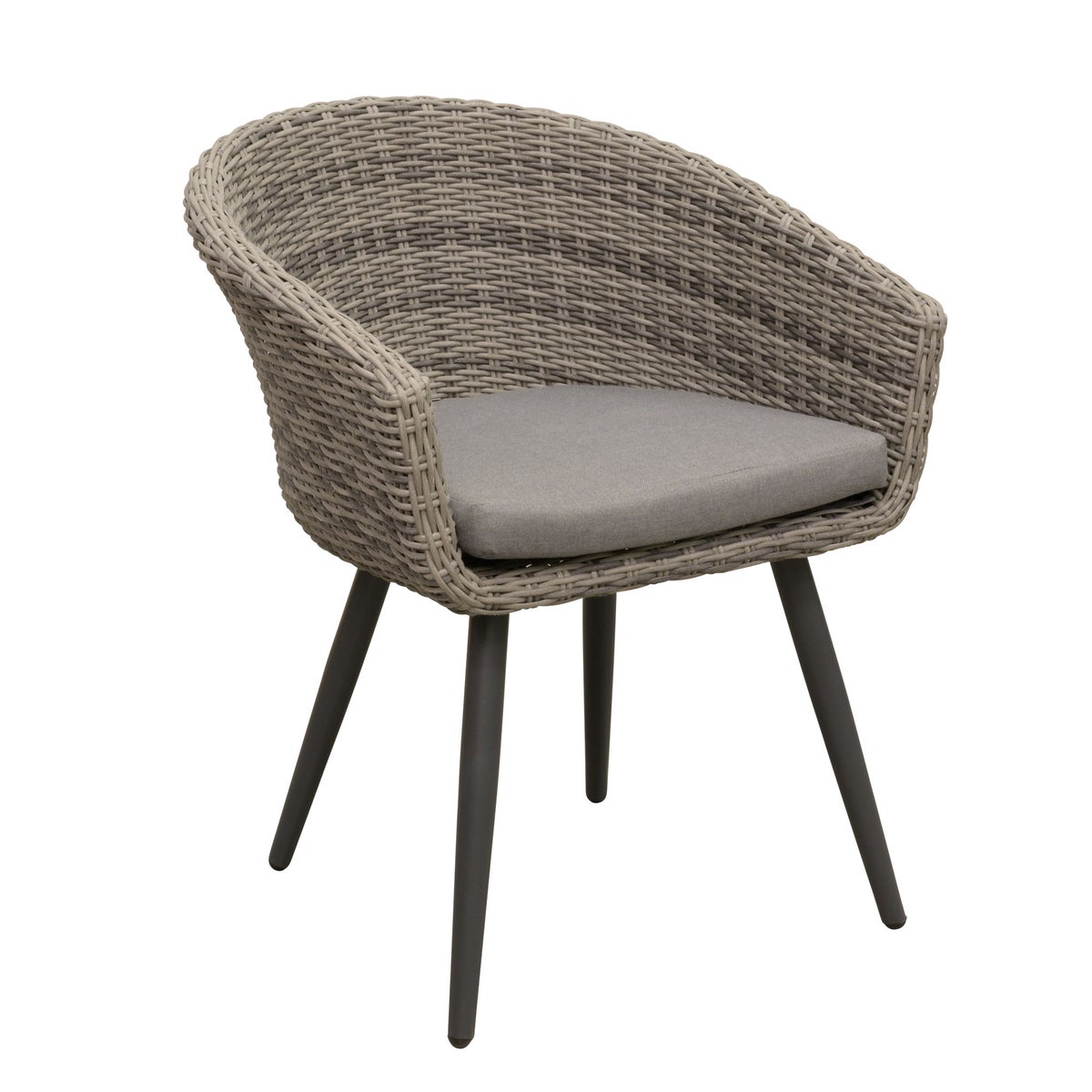 Stoel Pastura white grey met kussen Stoel Pastura white grey met kussen