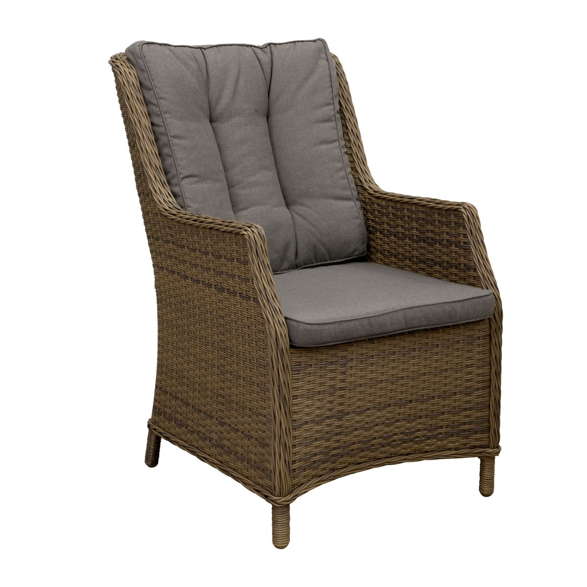 Stoel Carano mix grijs + kussens Stoel Carano mix grijs + kussens