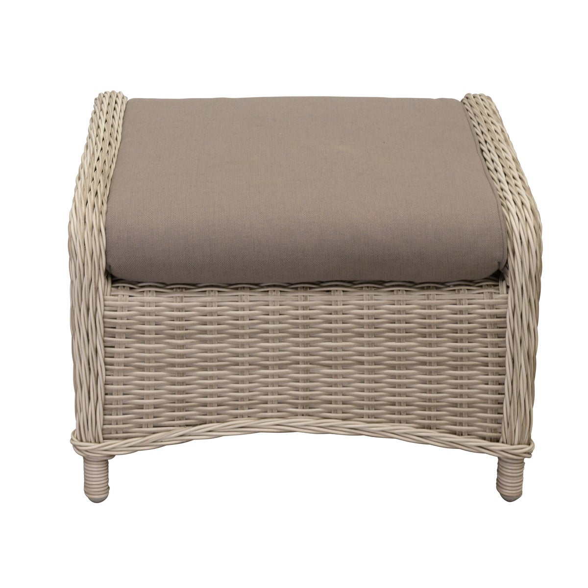 Voetenbank Carlo white orchid met kussen Voetenbank Carlo white orchid met kussen