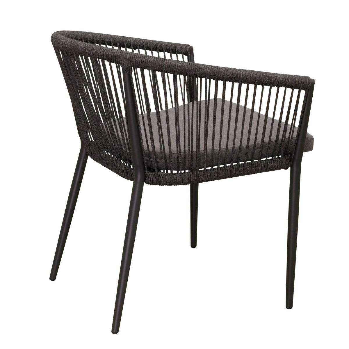 Stoel stapel Vigna antraciet met kussen Stoel stapel Vigna antraciet met kussen