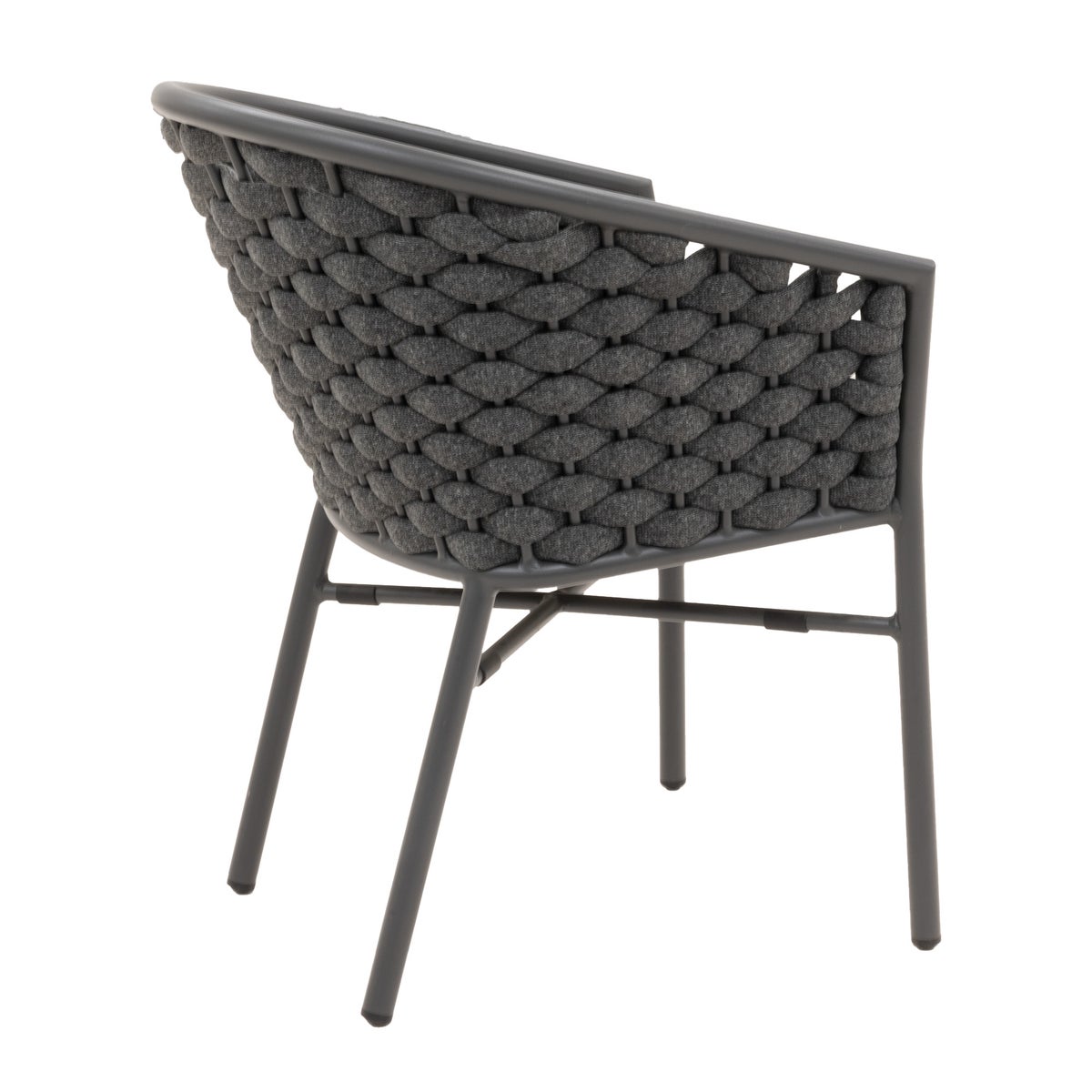 Stoel Stapel Serina antraciet met kussen Stoel Stapel Serina antraciet met kussen