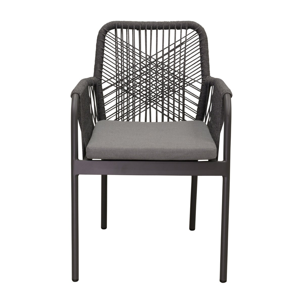 Stoel Stapel Marone antraciet met kussen Stoel Stapel Marone antraciet met kussen