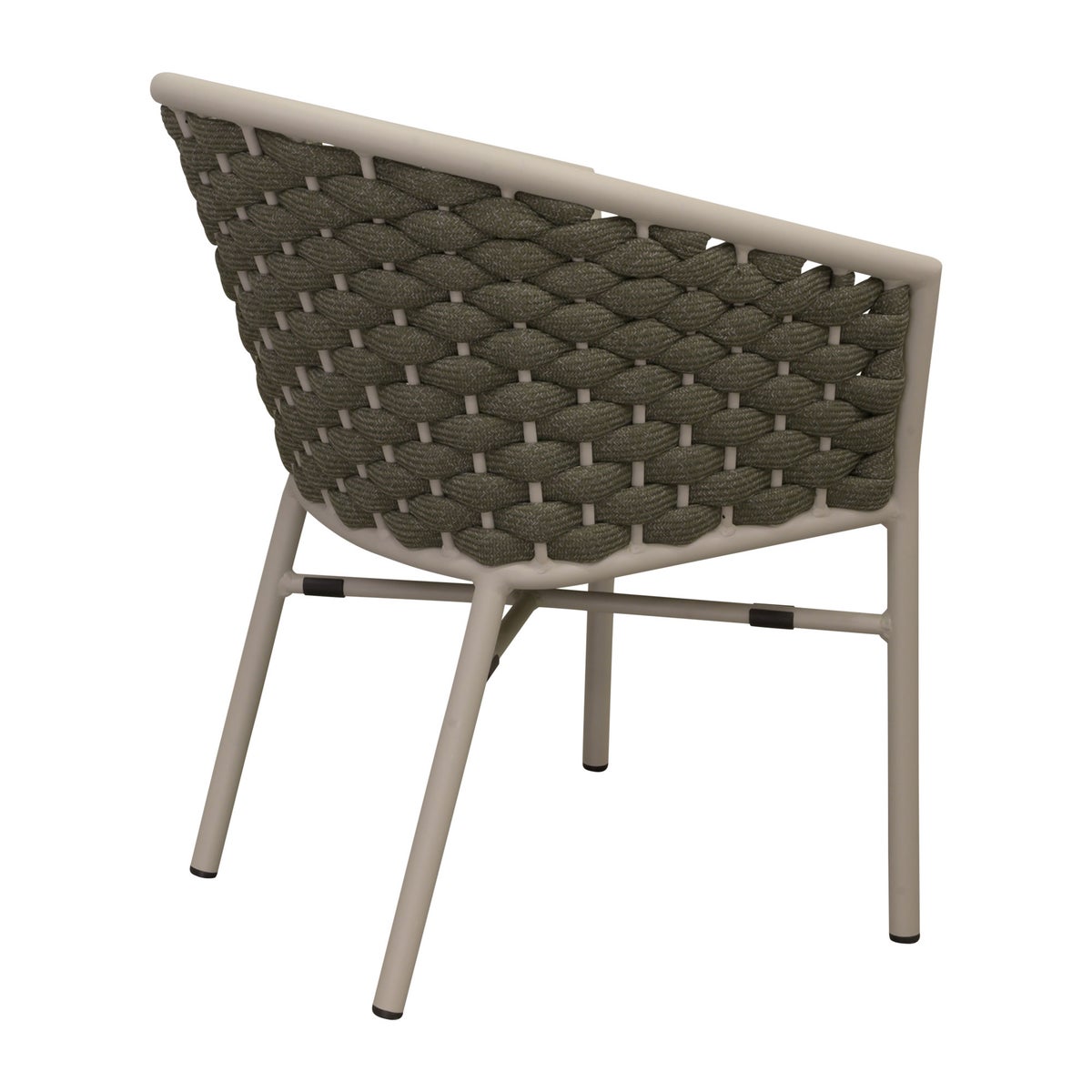 Stoel Stapel Serina milky grey met kussen Stoel Stapel Serina milky grey met kussen