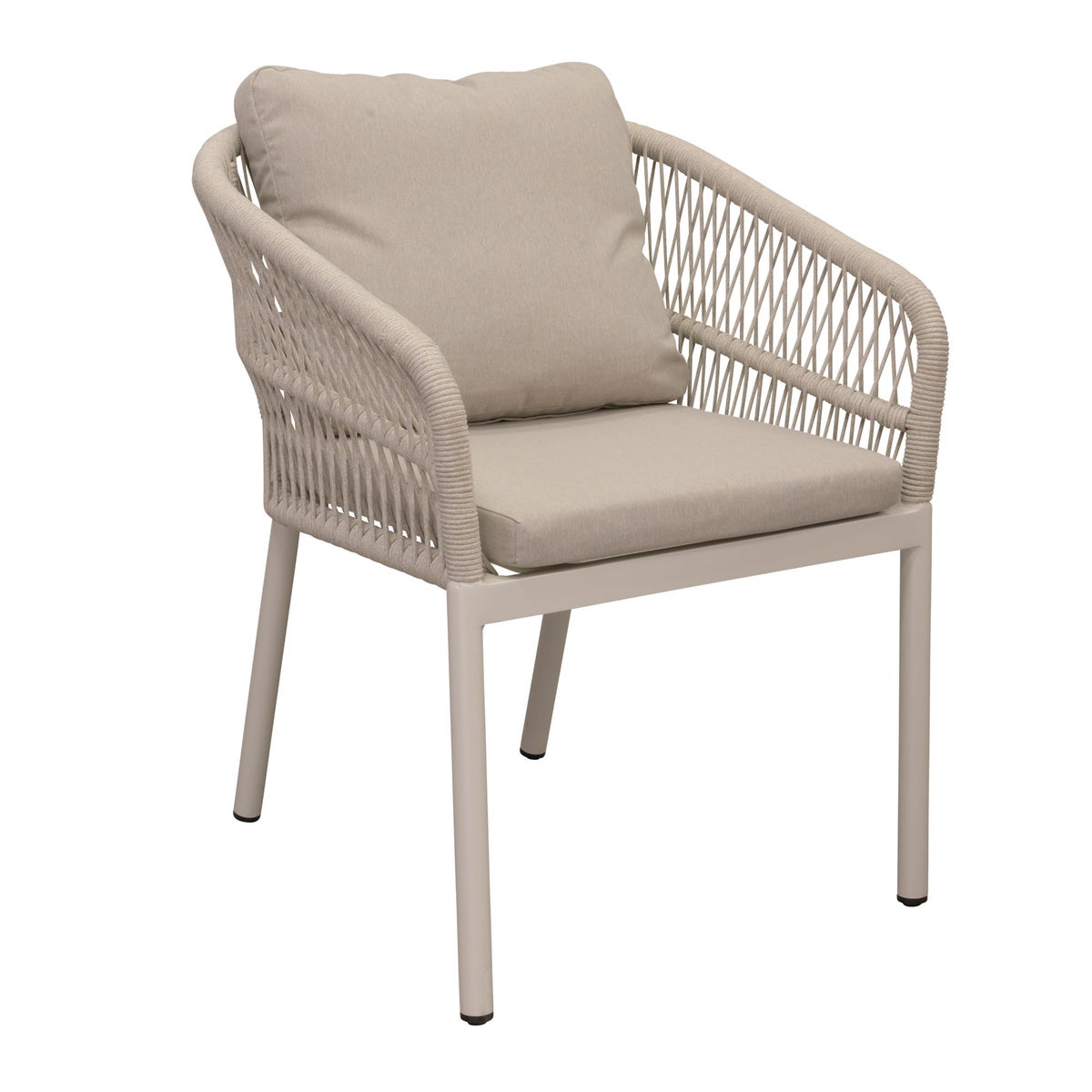 Stoel stapel Barzio crème met kussen Stoel stapel Barzio crème met kussen