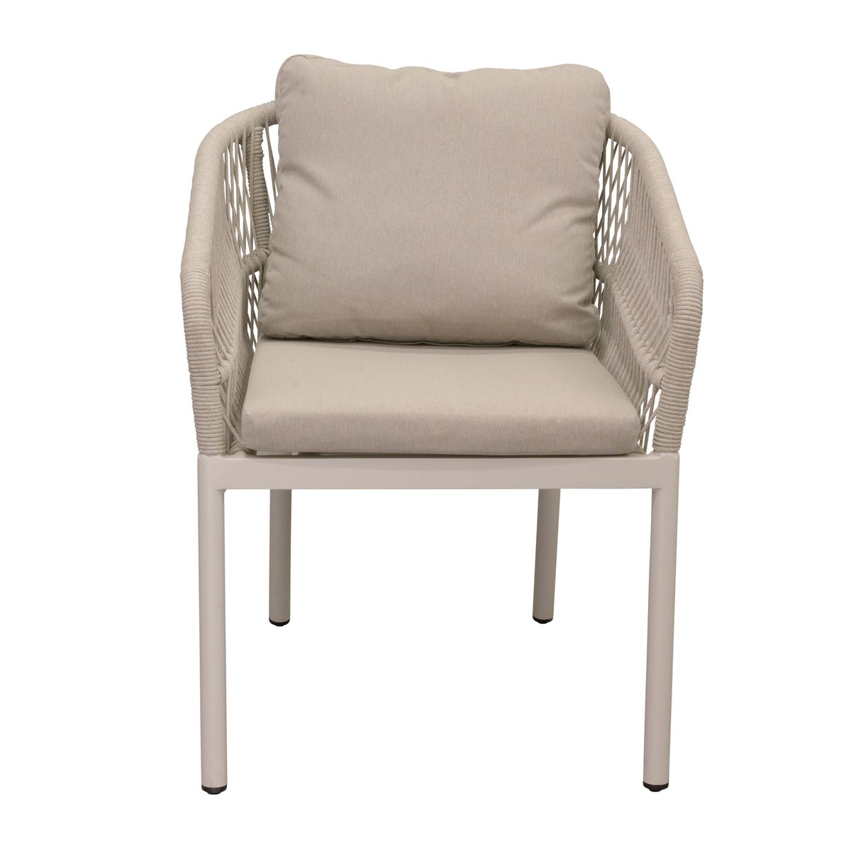 Stoel stapel Barzio crème met kussen Stoel stapel Barzio crème met kussen