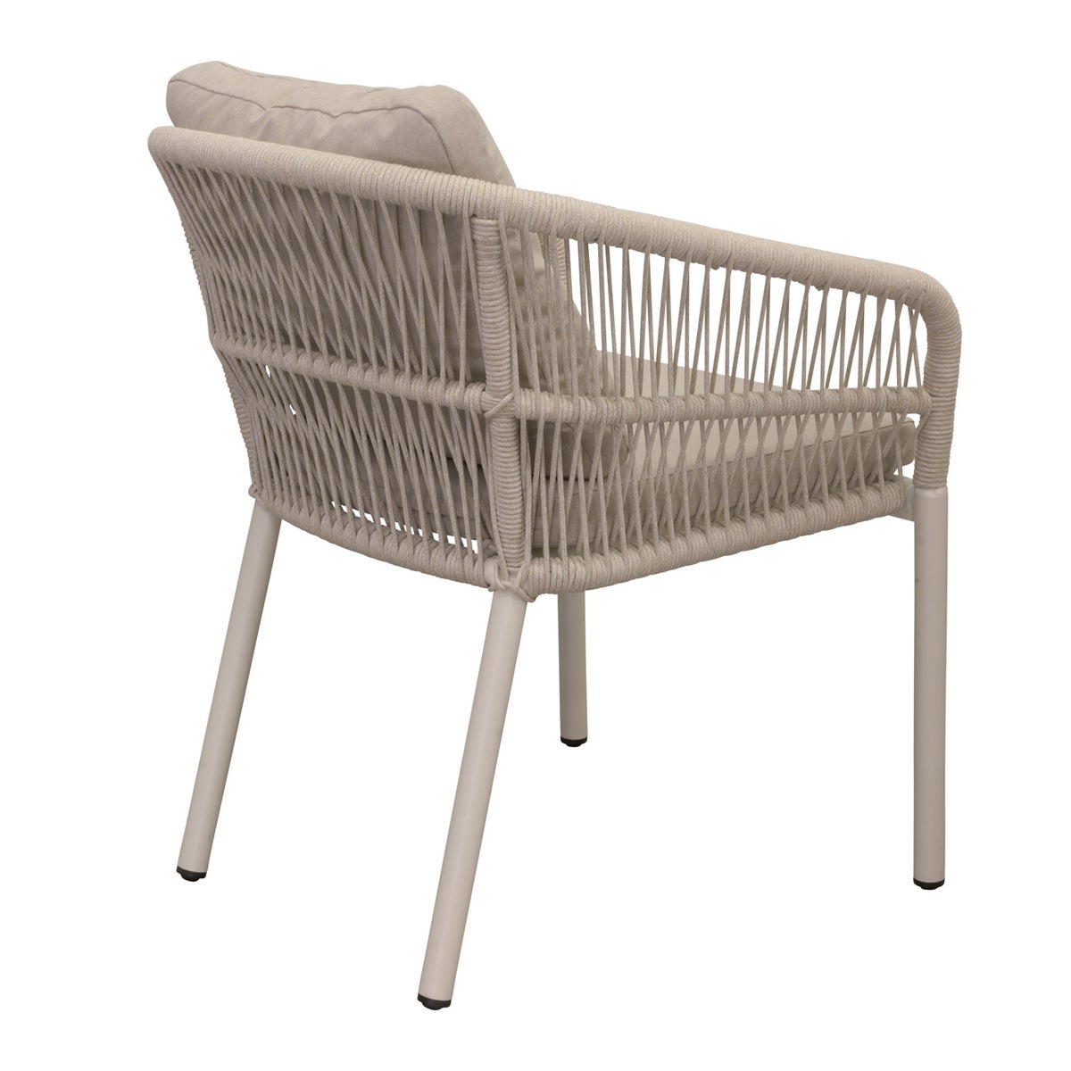 Stoel stapel Barzio crème met kussen Stoel stapel Barzio crème met kussen