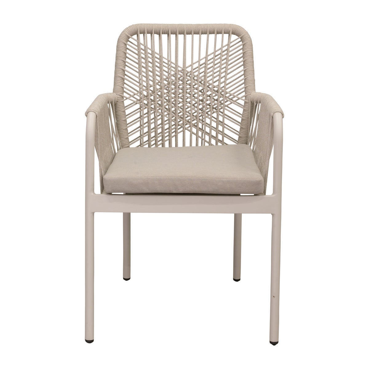 Stoel stapel Marone crème met kussen Stoel stapel Marone crème met kussen