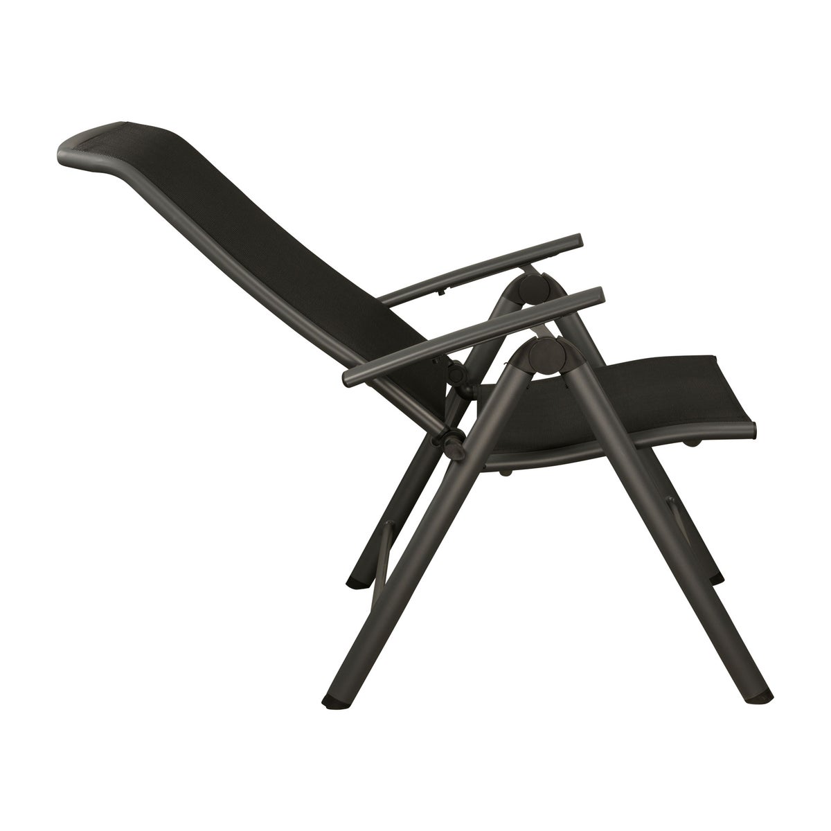 Stoel 8-st Balgano antra metal/zwart Stoel 8-st Balgano antra metal/zwart