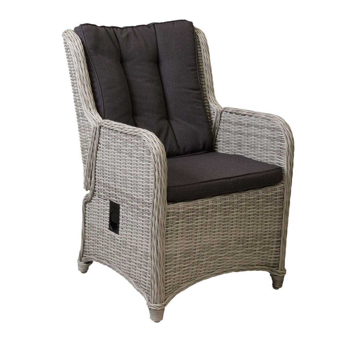 Stoel Cimino verstelbaar white grey met kussen Stoel Cimino verstelbaar white grey met kussen