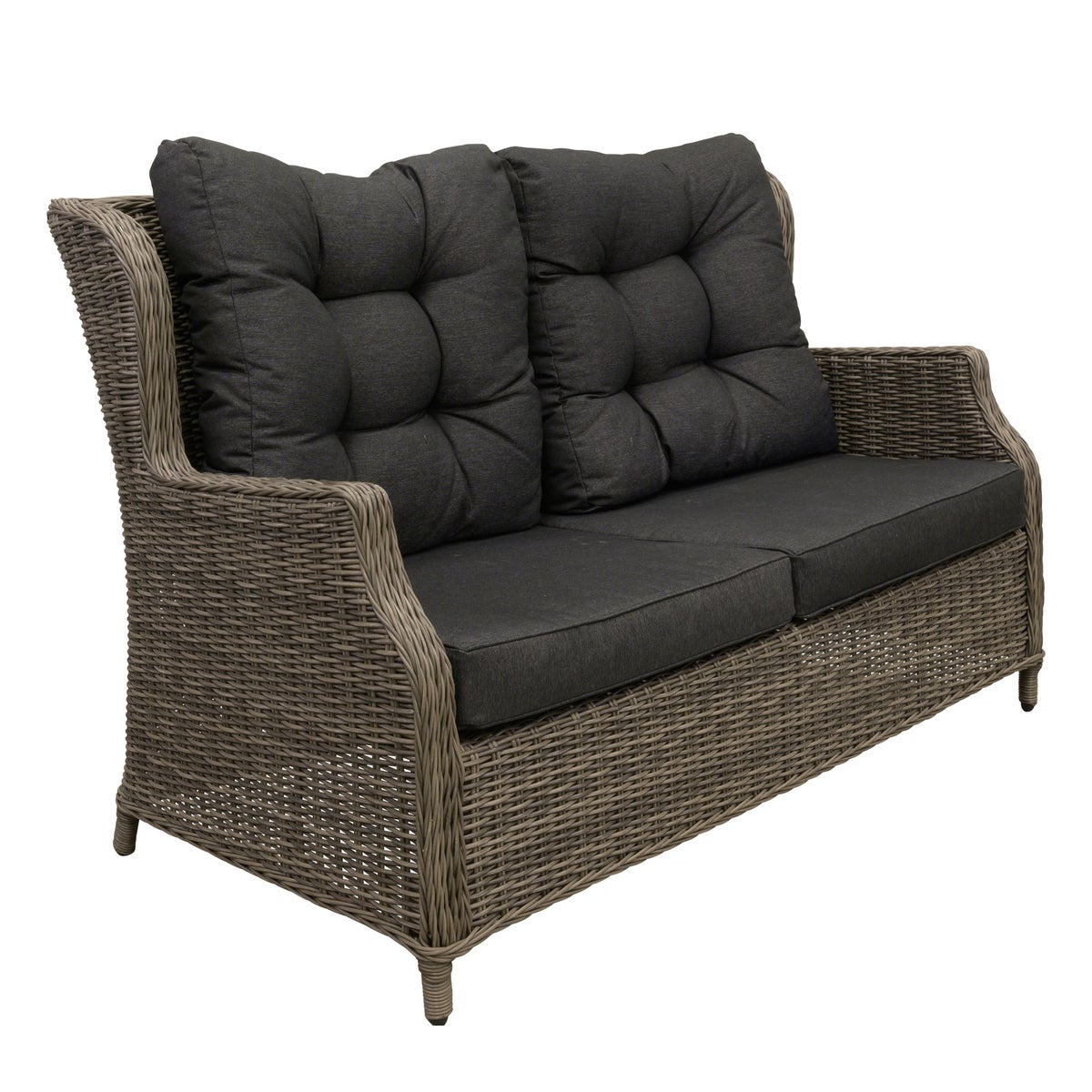 Bank Olvera willow grey en kussens Bank Olvera willow grey en kussens