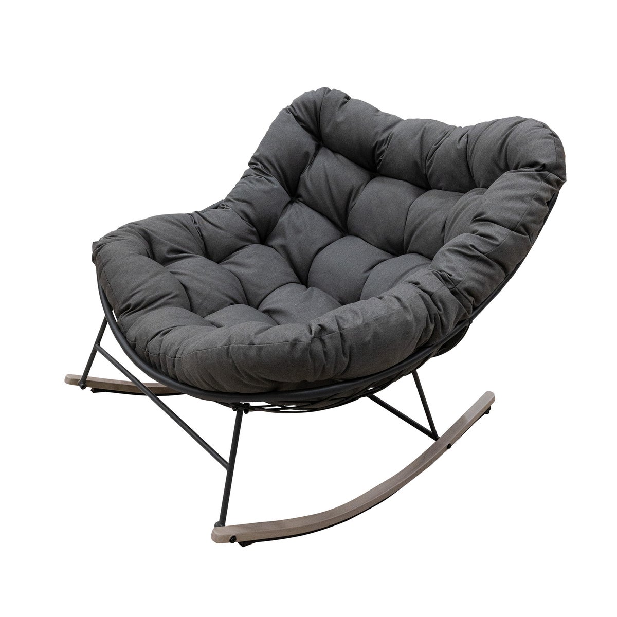 Schommelstoel Breskens antraciet met kussen Schommelstoel Breskens antraciet met kussen