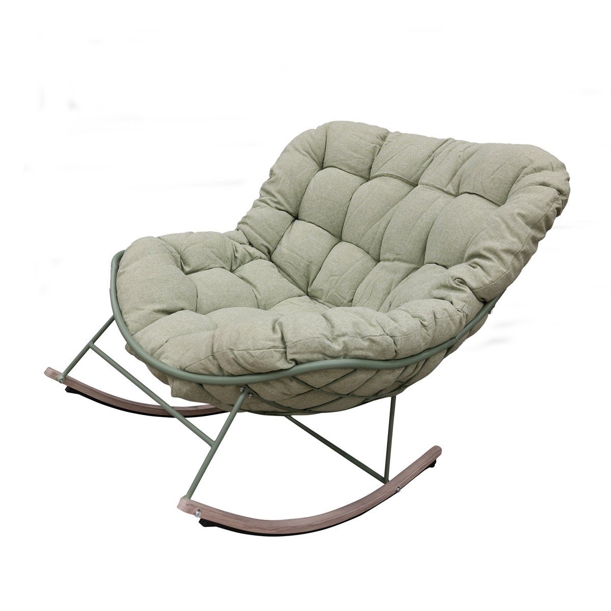 Schommelstoel Breskens groen met kussen Schommelstoel Breskens groen met kussen