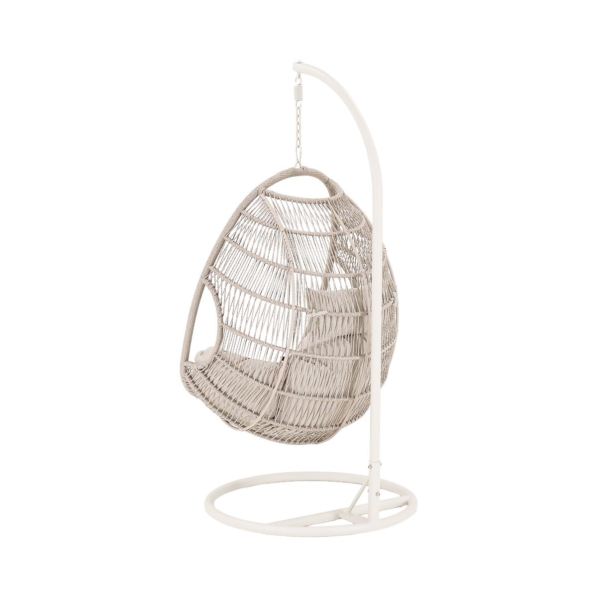 Hangstoel Jesolo crème met kussen Hangstoel Jesolo crème met kussen