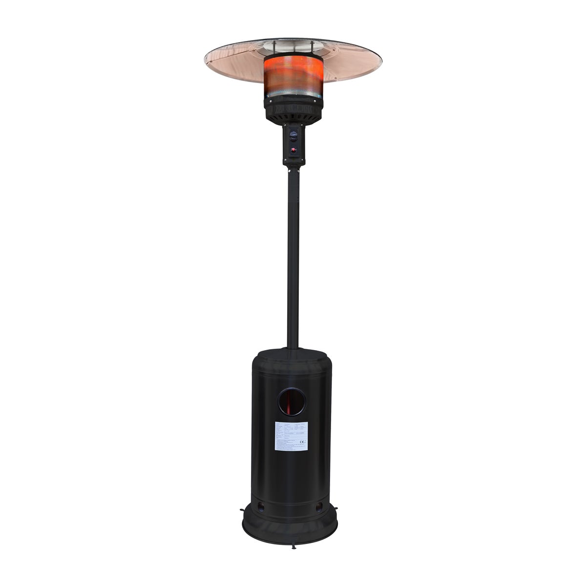 Terrasheater gas TH13 zwart Sun Heat Terrasheater gas TH13 zwart Sun Heat
