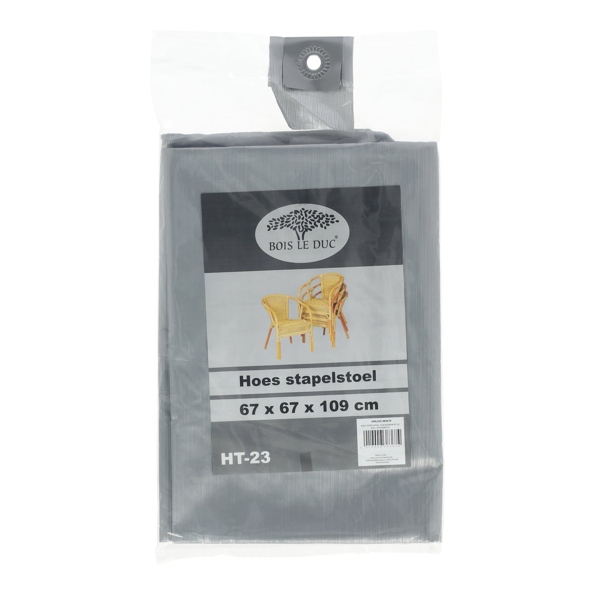 Hoes stapelstoel 67 x 67 x 109 cm HT-23 Hoes stapelstoel 67 x 67 x 109 cm HT-23