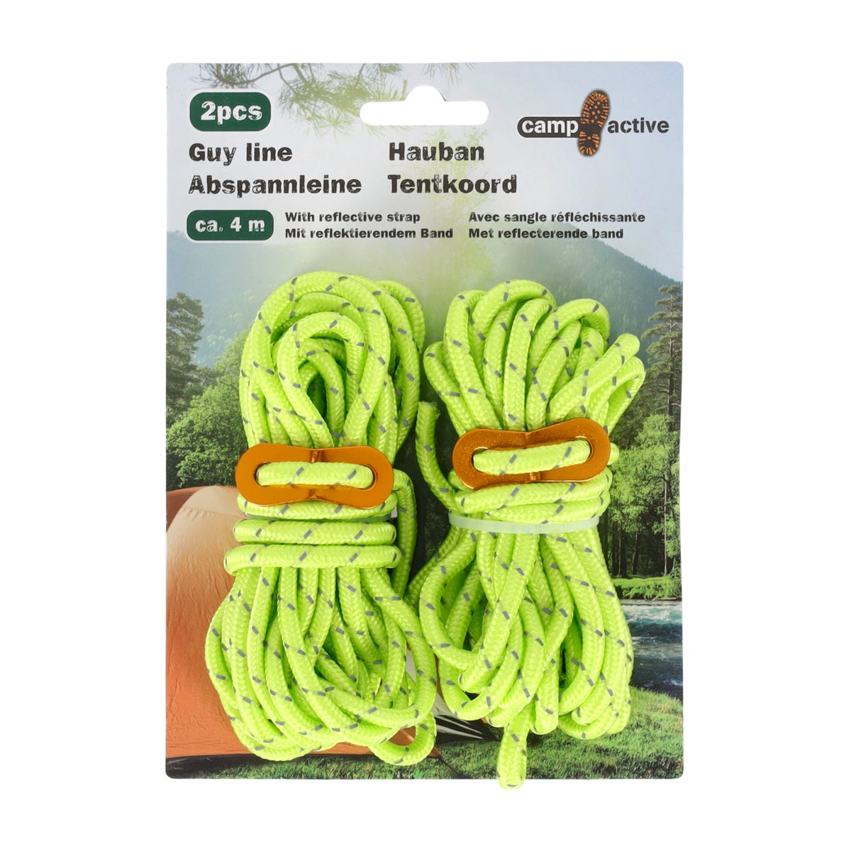 Scheerlijn 4m 2 stuks Camp Active Scheerlijn 4m 2 stuks Camp Active
