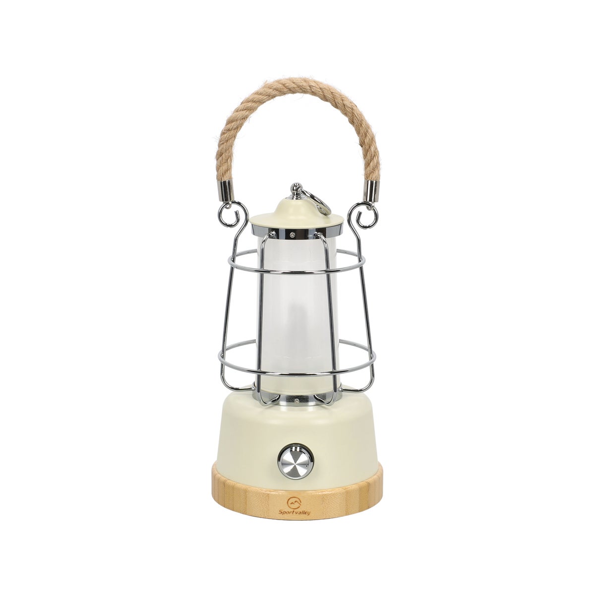 Campinglamp oplaadbaar Villar creme 31 cm Campinglamp oplaadbaar Villar creme 31 cm