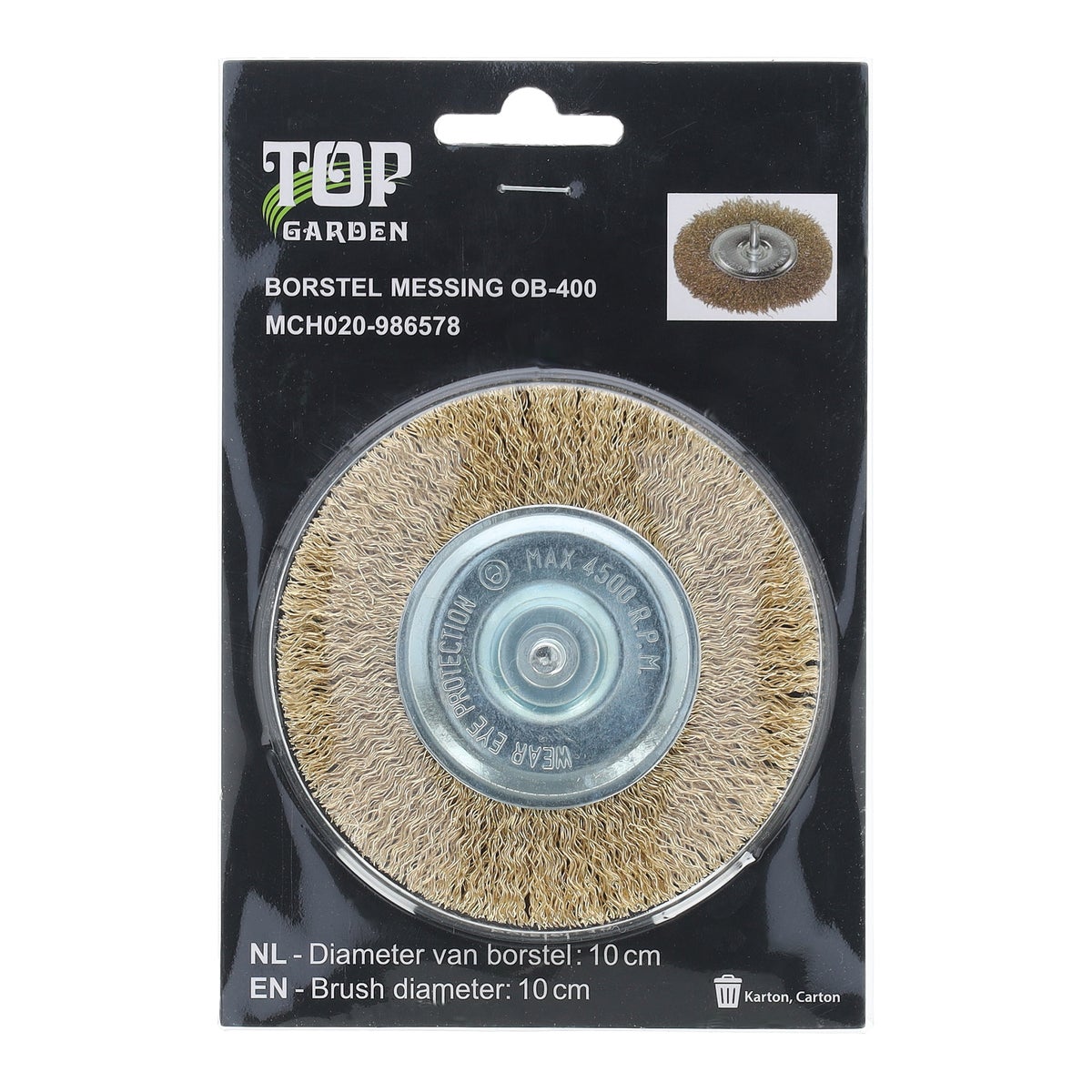 Borstel messing OB-400 Top Garden Borstel messing OB-400 Top Garden