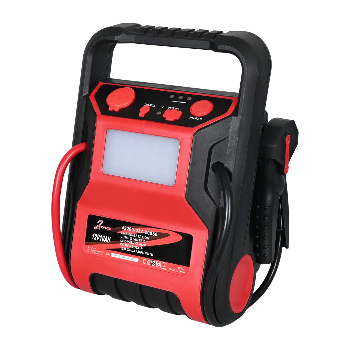 Jumpstarter 300/600 10AH met compressor Jumpstarter 300/600 10AH met compressor