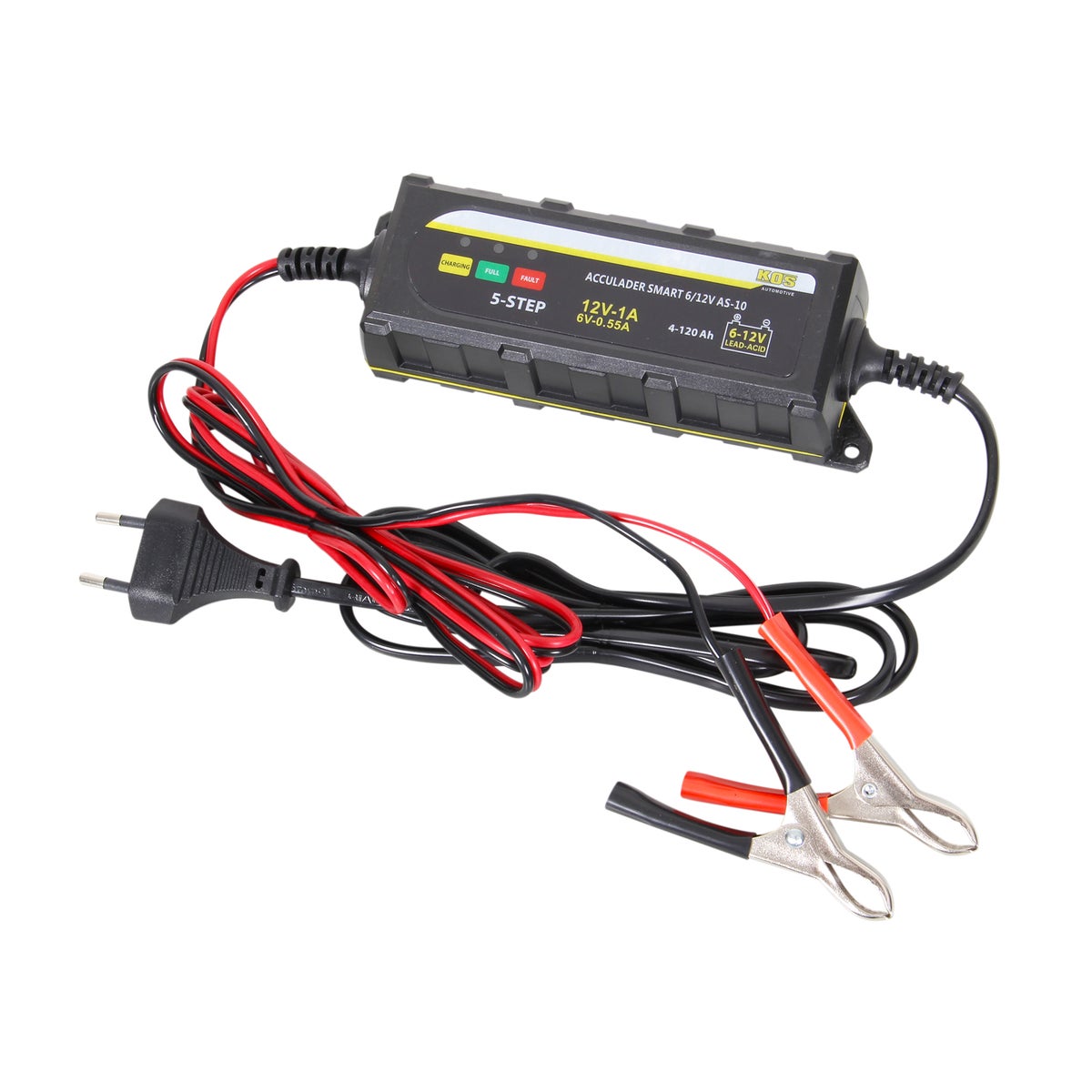 Acculader smart 6/12V AS10 1A Kos Acculader smart 6/12V AS10 1A Kos