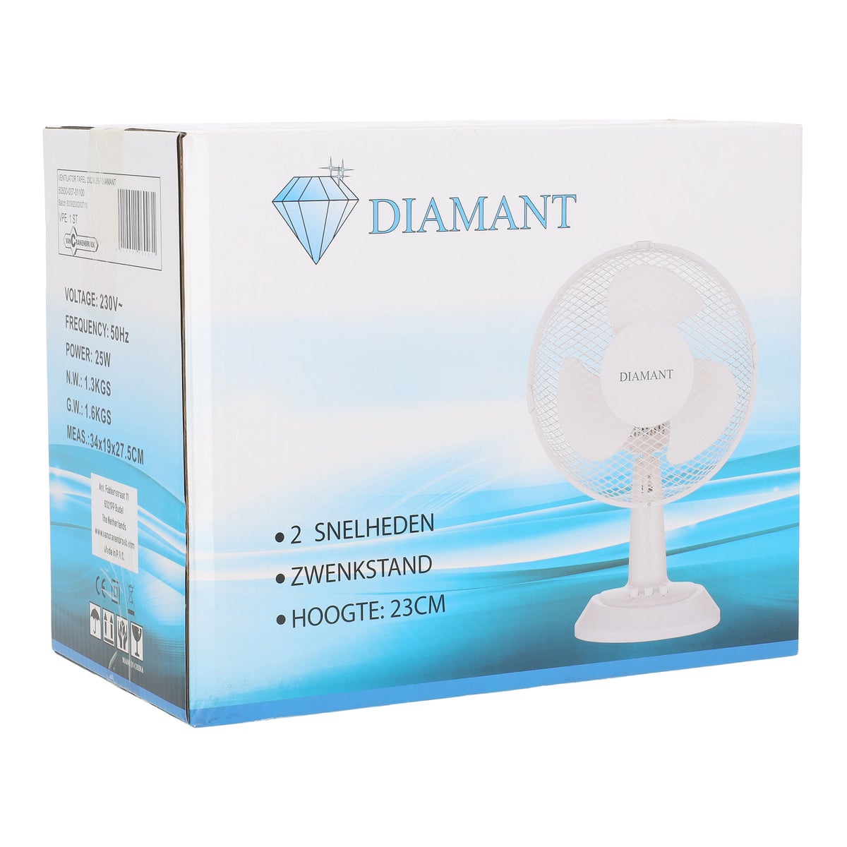 Tafelventilator 23 cm 2SP Diamant Tafelventilator 23 cm 2SP Diamant