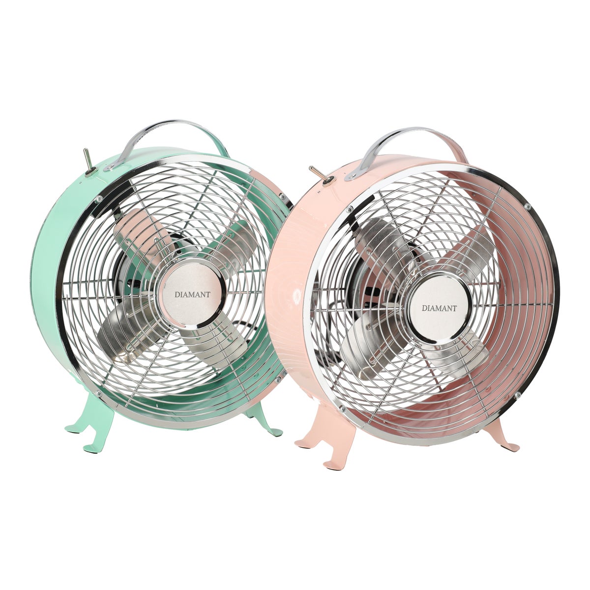 Retro ventilator groen-roze Diamant Retro ventilator groen-roze Diamant